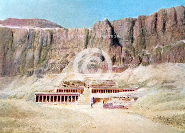 Mortuary temple of Hatshepsut, Deir el Bahari, Luxor, Egypt, 20th Century. Artist: Unknown