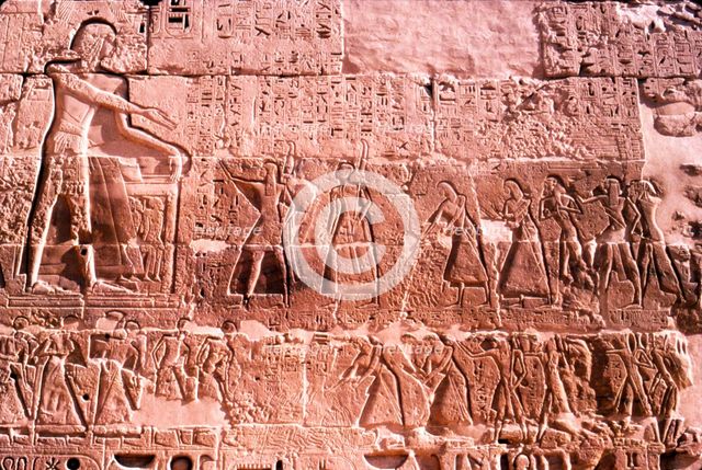 Mortuary Temple of Rameses III at Medianat Habu, Luxor, Egypt, 12th Century BC. Artist: Unknown.