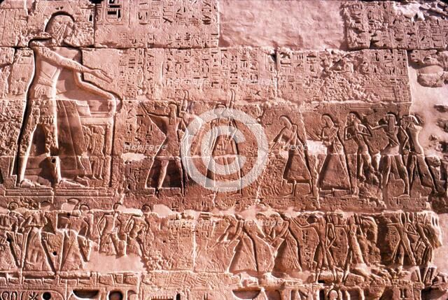 Mortuary Temple of Rameses III at Medianat Habu, Luxor, Egypt, 12th Century BC. Artist: Unknown.