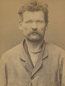 Morvan. Félicien. 45 ans, né le 8/6/49 à Kerity (Côte du Nord). Menuisier. Anarchiste. 2/7..., 1894. Creator: Alphonse Bertillon