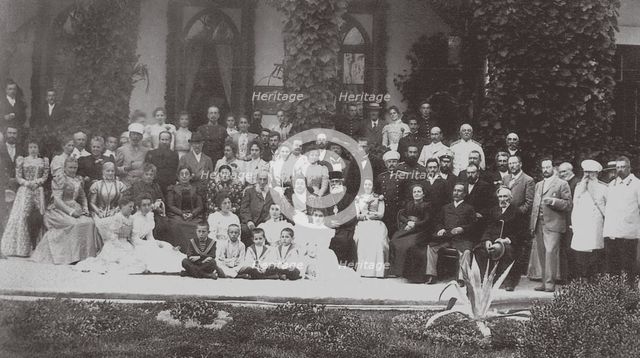 Moscow Art Theatre as the guest of Ivan Aivazovsky, 1900.