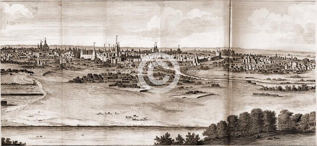 Moscow (From: Voyages par la Moscovie, en Perse, et aux Index orientales). Artist: Bruijn, Cornelis de (1652-1727)