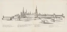 Moscow Kremlin seen from the East, 1661-1662. Creator: Meierberg (Meyerberg), Augustin, von (1612-1688)