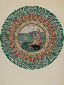 Mosaic Marble "Ornament", c. 1936. Creator: Gordena Jackson