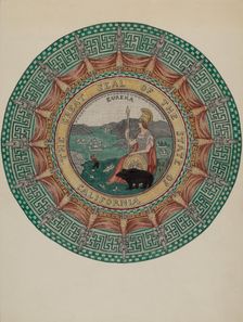 Mosaic Marble "Ornament", c. 1936. Creator: Gordena Jackson