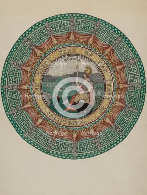 Mosaic Marble "Ornament", c. 1936. Creator: Gordena Jackson.