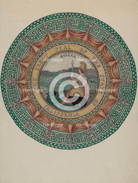 Mosaic Marble "Ornament", c. 1936. Creator: Gordena Jackson.