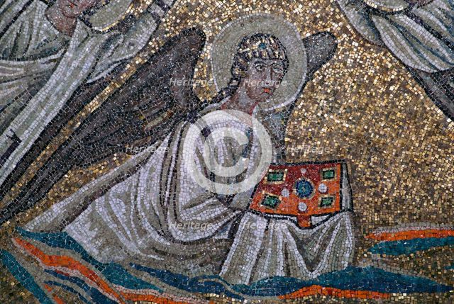 Mosaic of an angel, 6th century. Artist: Unknown