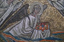 Mosaic of an angel, 6th century