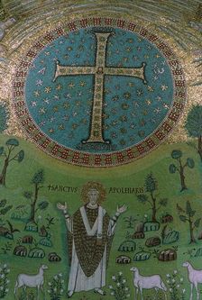 Mosaic of Christ the Good Shepherd from Sant Apollinare in Classe