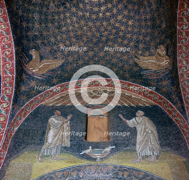 Mosaic of St Paul and St Peter in the Mausoleum of Galla Placidia, 5th century. Artist: Unknown