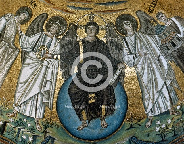 Mosaic of the apse of San Vitale, Ravenna, Italy, 547 AD. Creator: Unknown.