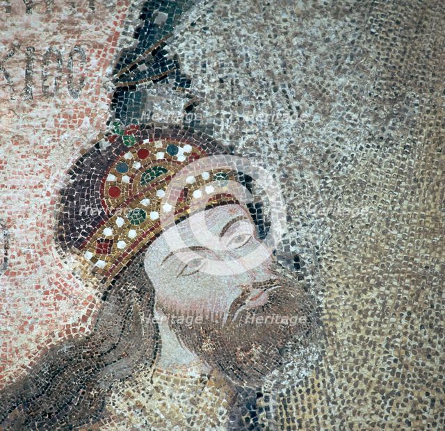 Mosaic of the Byzantine Emperor Isaac Commenus, 14th century. Artist: Unknown