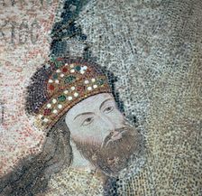 Mosaic of the Byzantine Emperor Isaac Commenus, 14th century