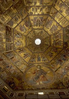Mosaic, Baptistry of San Giovanni, Florence, Italy, 13th-14th century. Creator: LTL