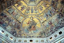 Mosaic ceiling, Baptistry of St John, Florence, Italy