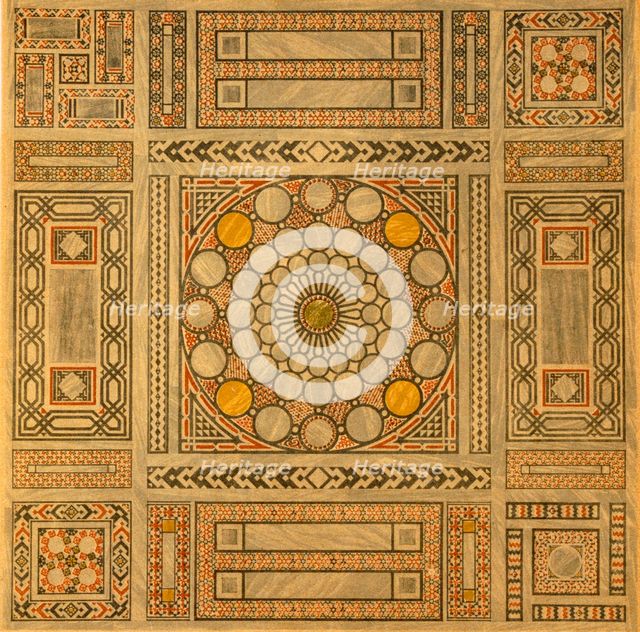 Mosaic decoration from the Mosque of Al-Ma'ini in Damietta, pub. 1949. Creator: Alhusain Fawzy (19th century).