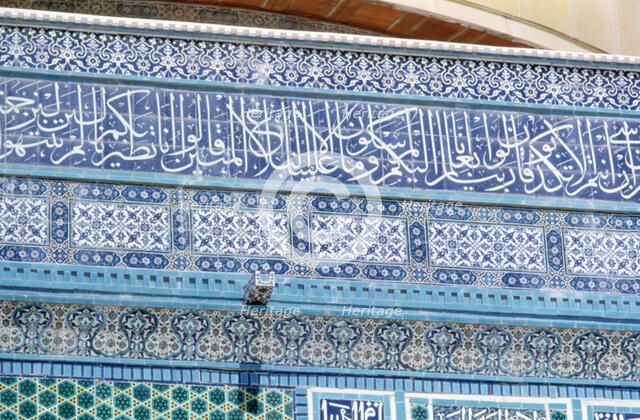 Mosaic detail, Dome of the Rock, Jerusalem, c687-692. Artist: Unknown