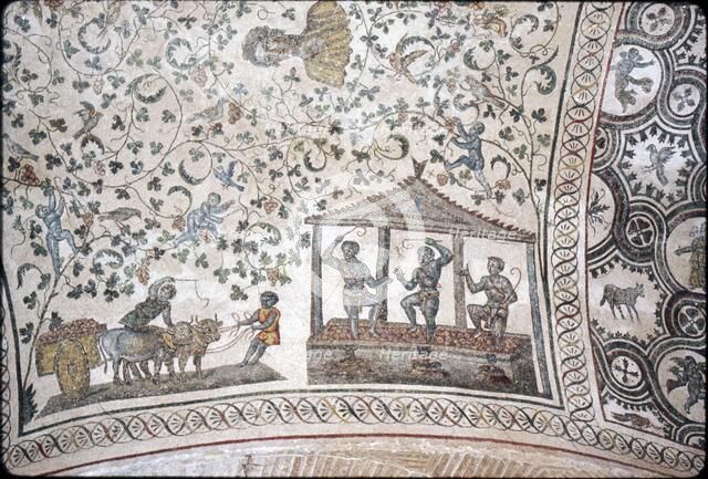 Mosaic detail in ambulatory of Santa Constanza church, Rome, 4th century. Artist: Unknown.