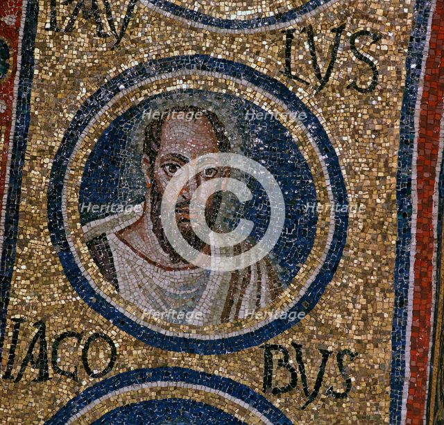 Mosaic detail showing St Paul, 5th century. Artist: Unknown
