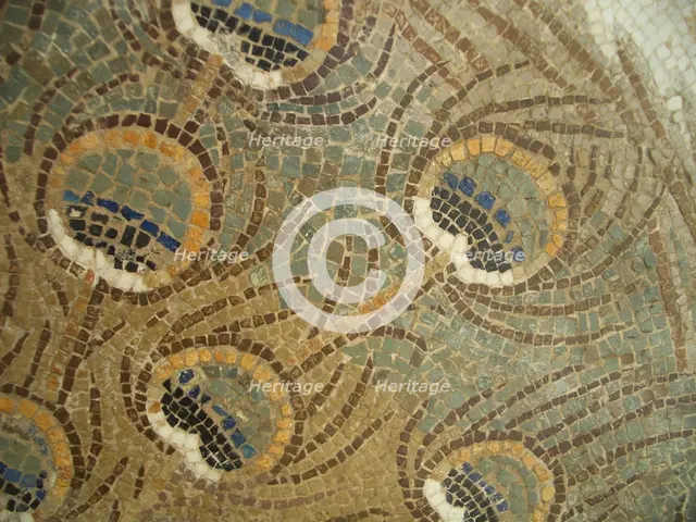 Mosaic, El Jem Museum, El Djem, Tunisia, 2009. Creator: Amanda Waite.