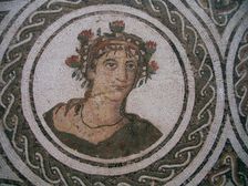 Mosaic, El Jem Museum, El Djem, Tunisia, 2009. Creator: Amanda Waite
