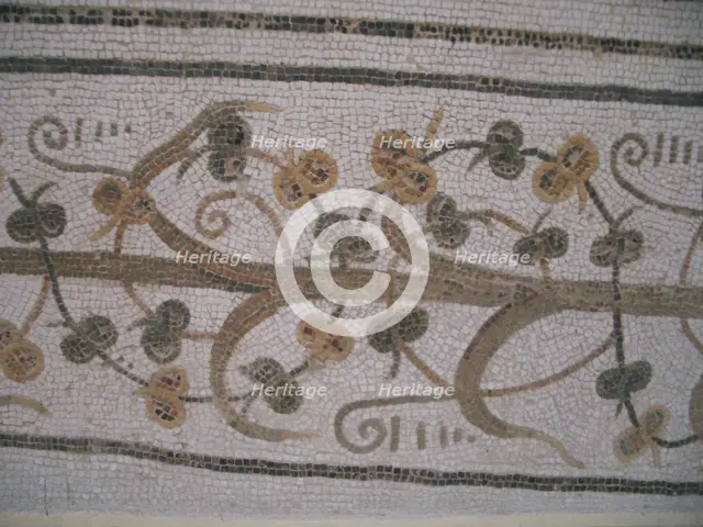 Mosaic, El Jem Museum, El Djem, Tunisia, 2009. Creator: Amanda Waite.