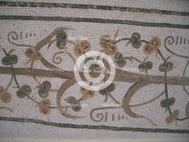 Mosaic, El Jem Museum, El Djem, Tunisia, 2009. Creator: Amanda Waite.