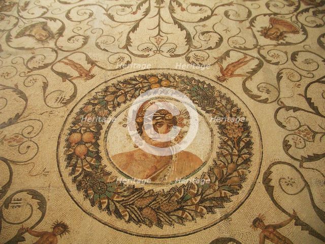 Mosaic, El Jem Museum, El Djem, Tunisia, 2009. Creator: Amanda Waite.