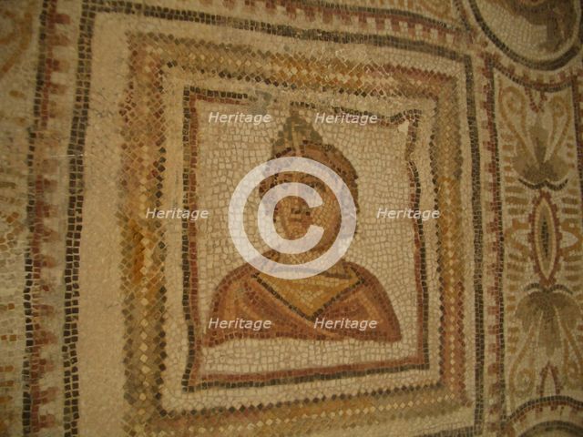 Mosaic, El Jem Museum, El Djem, Tunisia, 2009. Creator: Amanda Waite.
