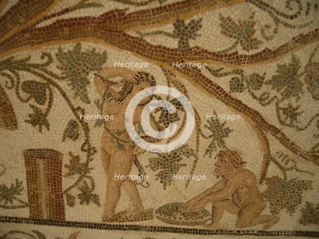 Mosaic, El Jem Museum, El Djem, Tunisia, 2009. Creator: Amanda Waite.