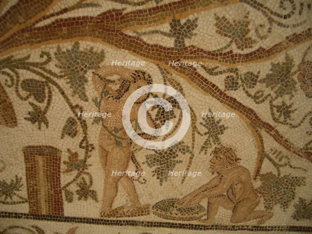 Mosaic, El Jem Museum, El Djem, Tunisia, 2009. Creator: Amanda Waite.