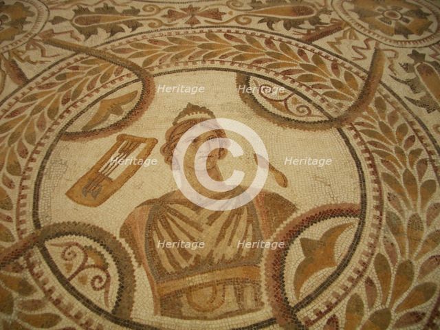 Mosaic, El Jem Museum, El Djem, Tunisia, 2009. Creator: Amanda Waite.