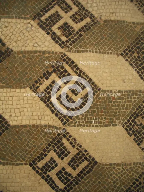 Mosaic, El Jem Museum, El Djem, Tunisia, 2009. Creator: Amanda Waite.