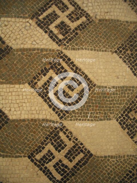 Mosaic, El Jem Museum, El Djem, Tunisia, 2009. Creator: Amanda Waite.