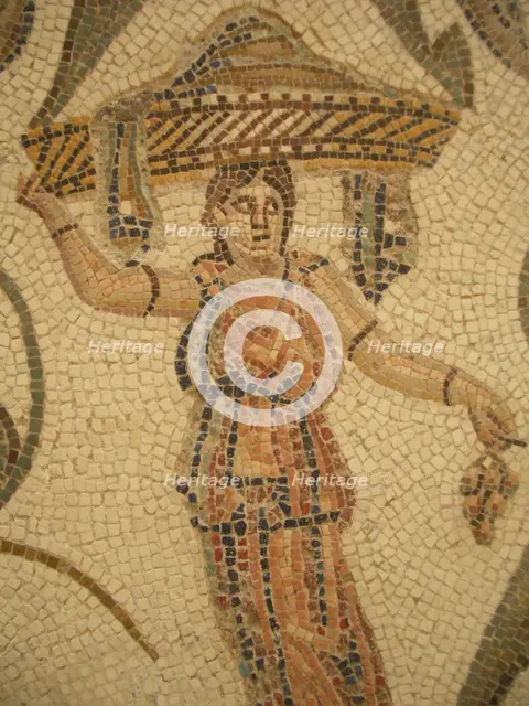 Mosaic, El Jem Museum, El Djem, Tunisia, 2009. Creator: Amanda Waite.