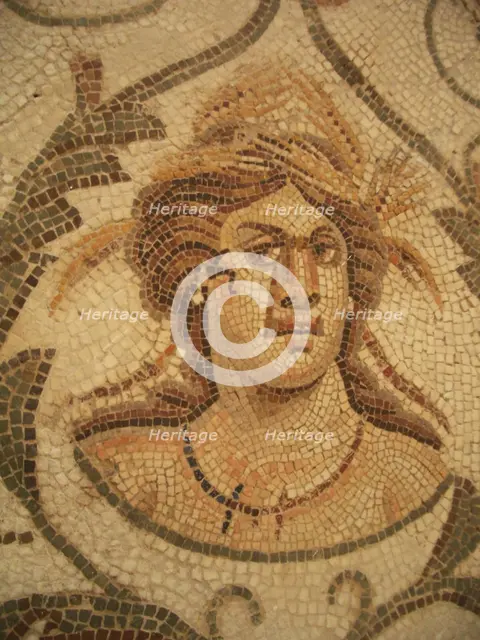 Mosaic, El Jem Museum, El Djem, Tunisia, 2009. Creator: Amanda Waite.