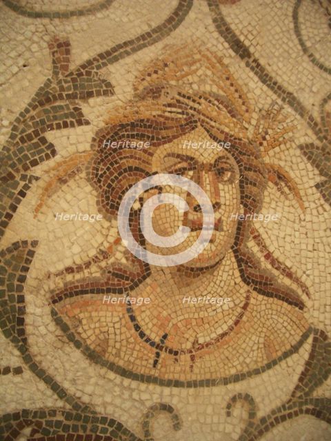 Mosaic, El Jem Museum, El Djem, Tunisia, 2009. Creator: Amanda Waite.
