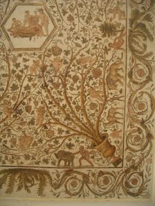 Mosaic, El Jem Museum, El Djem, Tunisia, 2009. Creator: Amanda Waite