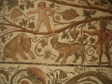 Mosaic, El Jem Museum, El Djem, Tunisia, 2009. Creator: Amanda Waite