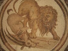 Mosaic, El Jem Museum, El Djem, Tunisia, 2009. Creator: Amanda Waite