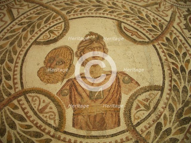Mosaic, El Jem Museum, El Djem, Tunisia, 2009. Creator: Amanda Waite.