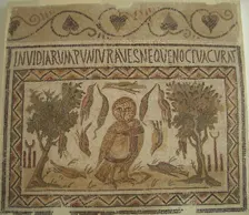 Mosaic, El Jem Museum, El Djem, Tunisia, 2009. Creator: Amanda Waite