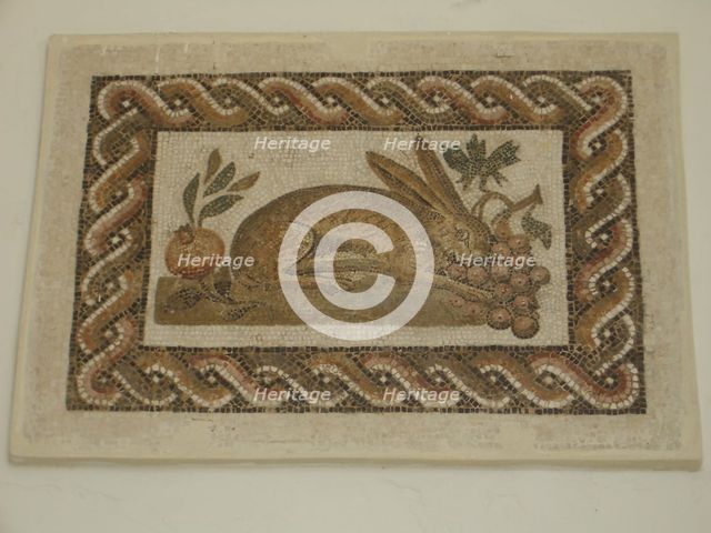 Mosaic, El Jem Museum, El Djem, Tunisia, 2009. Creator: Amanda Waite.