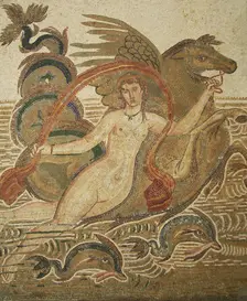 Mosaic, El Jem Museum, El Djem, Tunisia, 2009. Creator: Amanda Waite