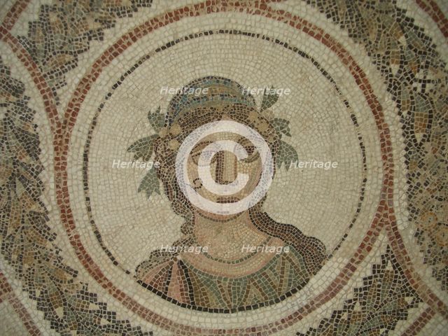 Mosaic, El Jem Museum, El Djem, Tunisia, 2009. Creator: Amanda Waite.