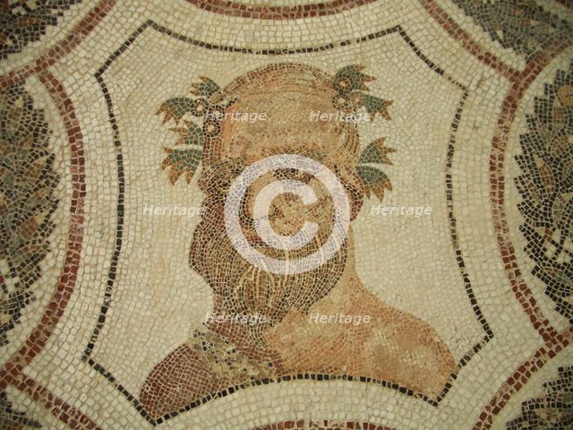 Mosaic, El Jem Museum, El Djem, Tunisia, 2009. Creator: Amanda Waite.