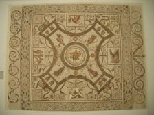 Mosaic, El Jem Museum, El Djem, Tunisia, 2009. Creator: Amanda Waite