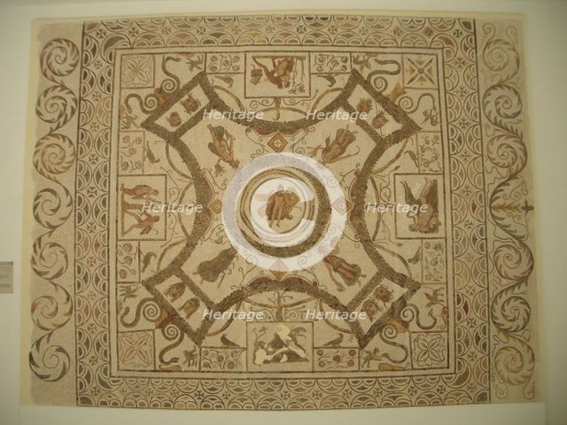 Mosaic, El Jem Museum, El Djem, Tunisia, 2009. Creator: Amanda Waite.