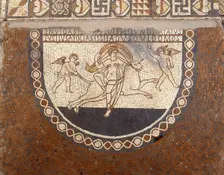 Mosaic floor, Lullingstone Roman Villa, Eynsford, Kent, 1991
